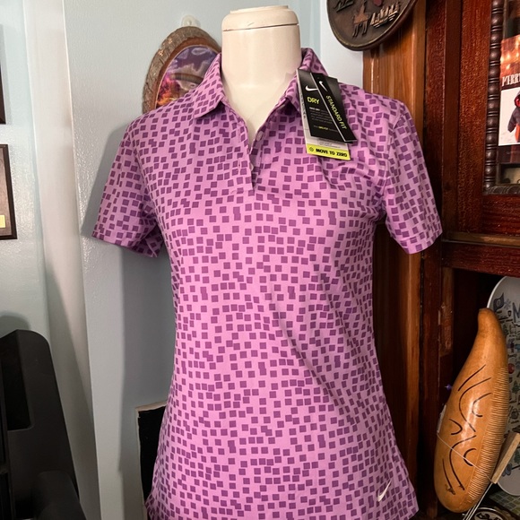Nike Women's Dri-FIT Printed Golf Polo - Picture 6 of 16